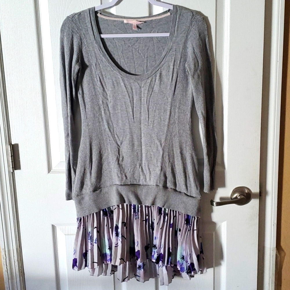 Victoria's Secret purple chiffon flower Sweater Dress